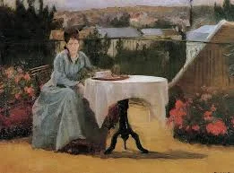 Té de tarda o A la terraza (Pontoise), colección particular