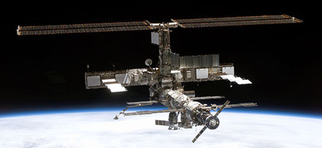 International Space Station Construction in Space