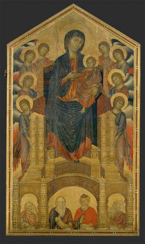Madonna Enthroned with Angels and Prophets