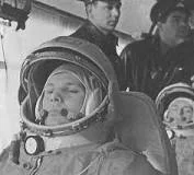 Russians send the first man into space