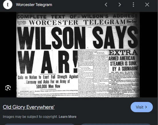U.S. Declares War on Germany