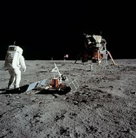 Apollo 11 Lands on Moon