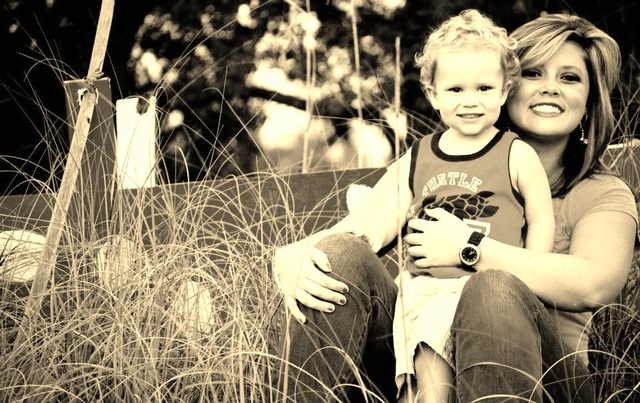 Gave birth to my son, Lane