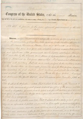 Reconstruction Acts