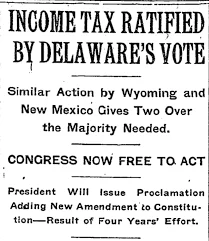 Ratification of the 16th Amendment