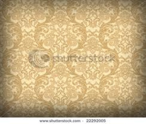 Wallpaper became well known