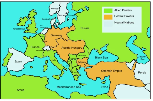 Formation of the Allied Powers and Central Powers