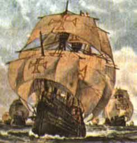Conquista do Brasil pelos portugueses.
