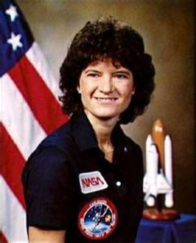 sally ride was the fist women in space