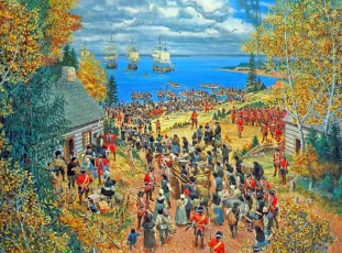 Nova Scotia Council decide to deport the Acadians