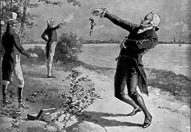 Aaron Burr kills Alexander Hamilton