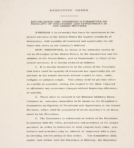 Integration of the armed forces