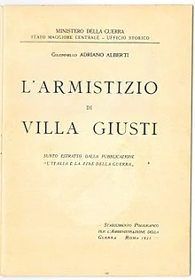 L'Armistizio- Patto di Villa Giusti