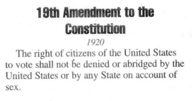 The 19th Amendment