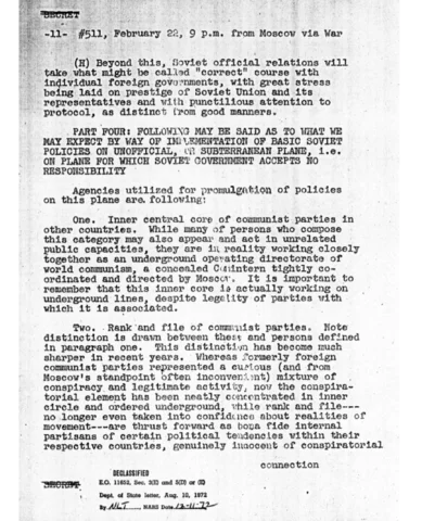 The long telegram