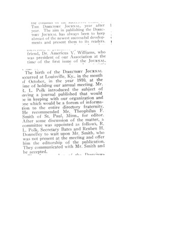 The Directory Journal Established