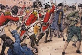 The british taking over Boston