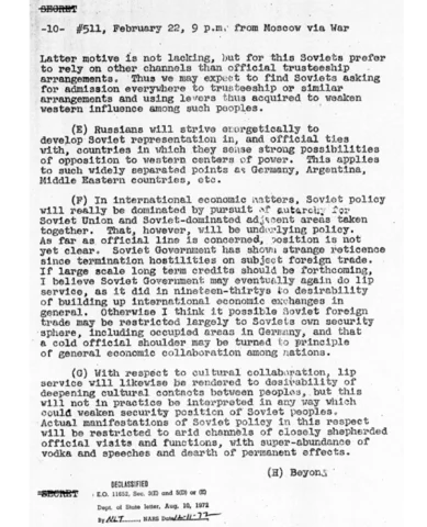 The Long Telegram