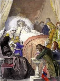 The death of Louis XIV of France