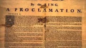The Royal Proclamation determines that First Nations are sovereign