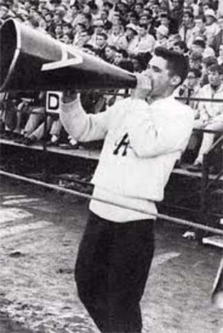 Bush was a cheerleader.