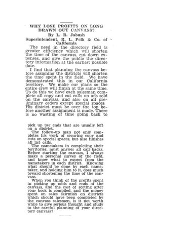 Why Lose Profits On Long Canvass