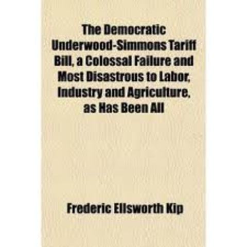 Underwood- Simmons tariff 1913