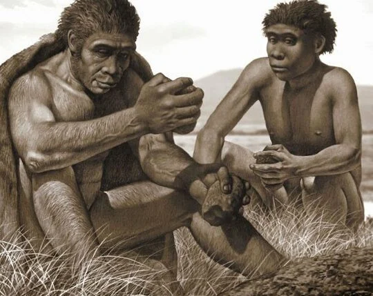 La creació de les primeres eines de pedra