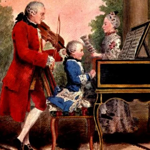Mozart's father.