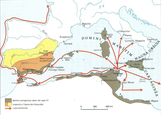 Els cartaginesos contra els seus aliats