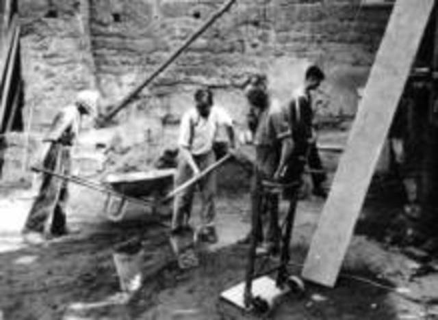 Wiederaufbau der Abtei