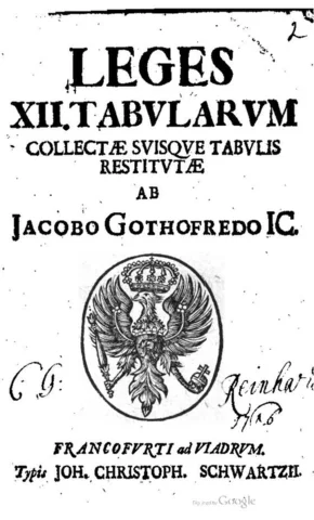 Leyes de las XII Tablas