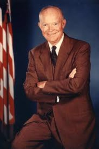 Dwight D. Eisenhower elected as president.