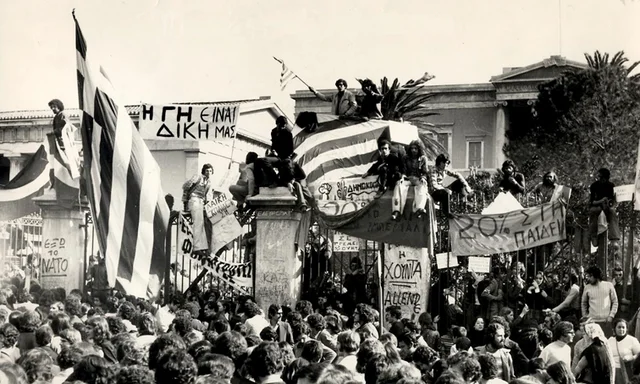 Grecia rivolta contro la dittatura dei colonnelli