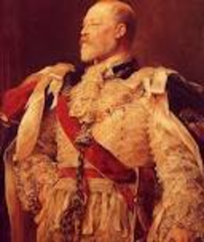 1901: Edward VII becomes kings.