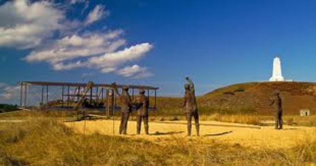 1903: Orville and Wilbur Wright build first successful airplane.