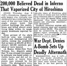 The Atomic Bomb on Hiroshima