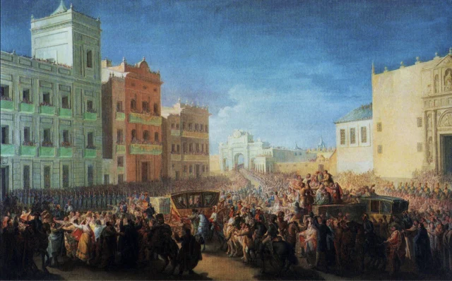 Entrada de Fernando VII a España