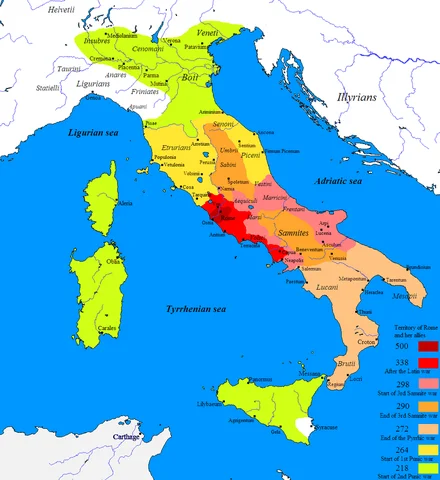 Rome Takes Over the Italian Peninsula