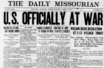 US enters war