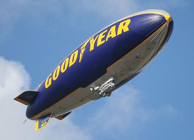 The Goodyear Blimp is Flown for the First Time.