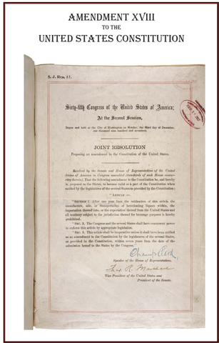 Eighteenth Amendment was legally passed