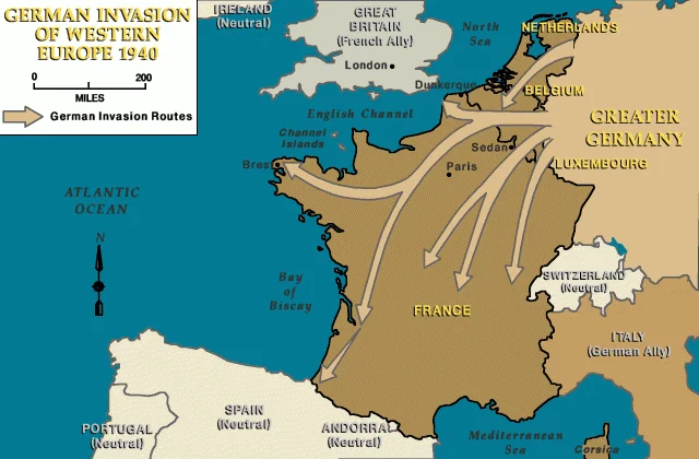 The Invasion of Belgium, Luxembourg, Netherlands & France