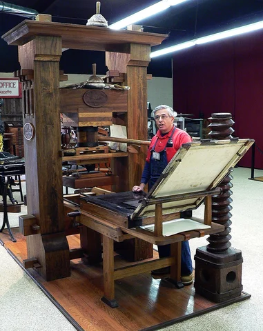 The invention of the printing press.