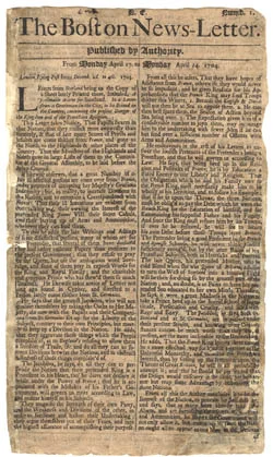 The first newspaper