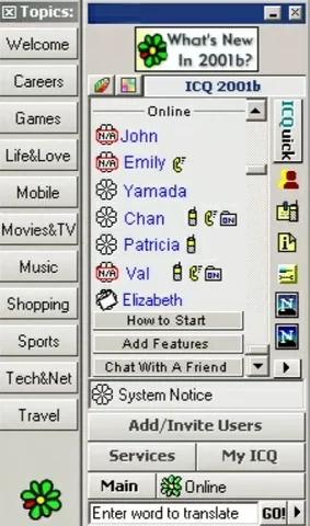 ICQ and instantaneous messaging