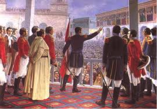 First Government Junta marking Chilean Independence