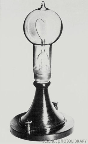 The first electric lamp was created