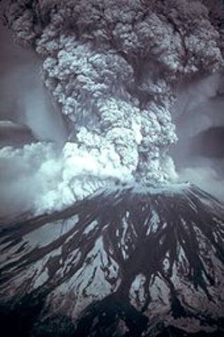Mount St. Helen Erupts