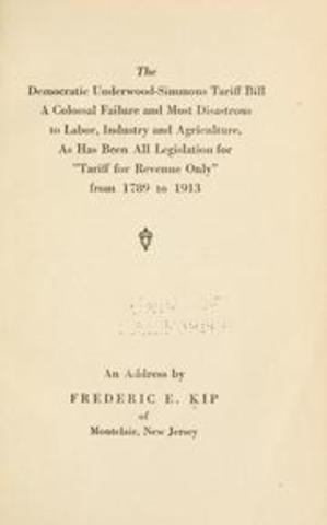 Underwood- Simmons Tariff